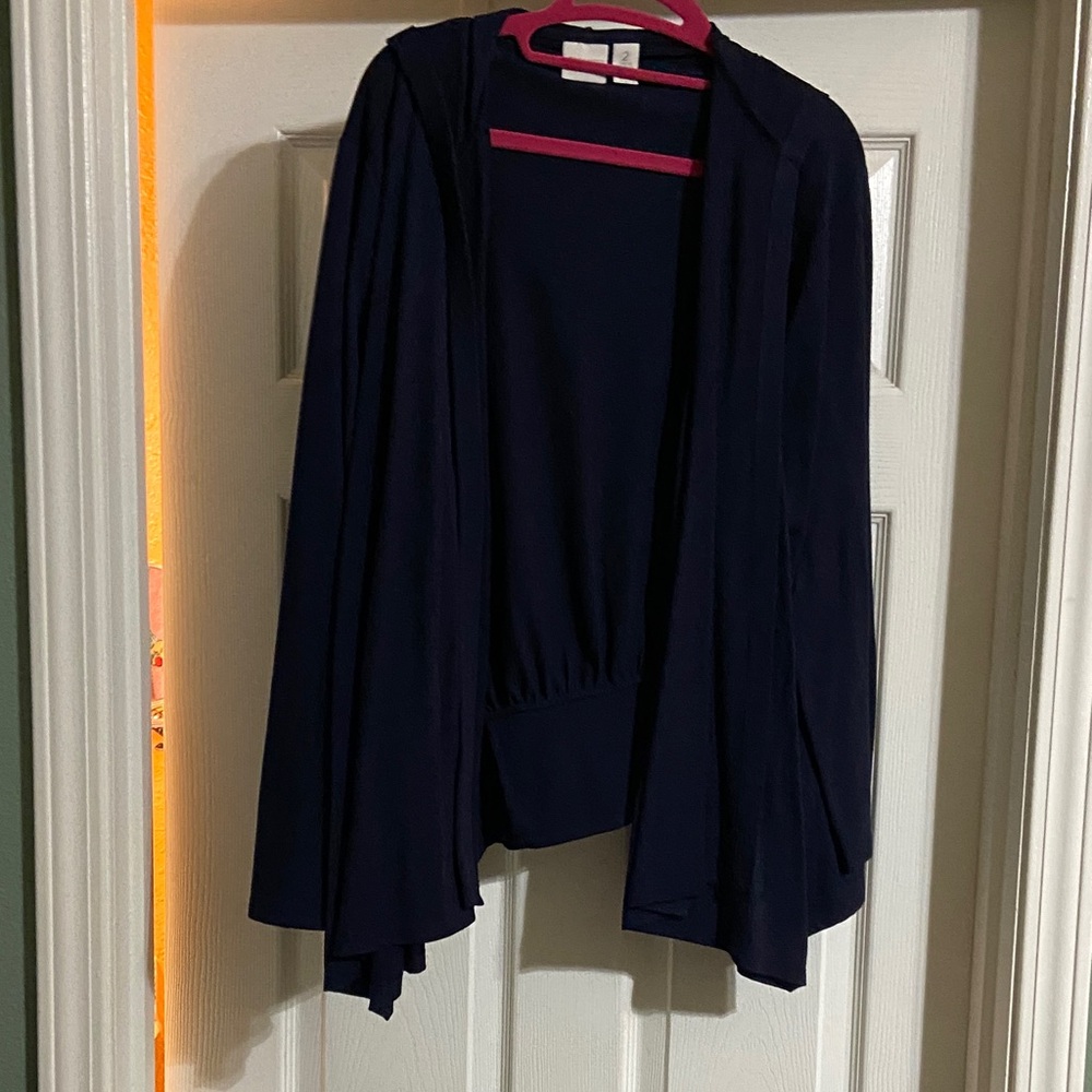 Chic Navy Women's Poncho